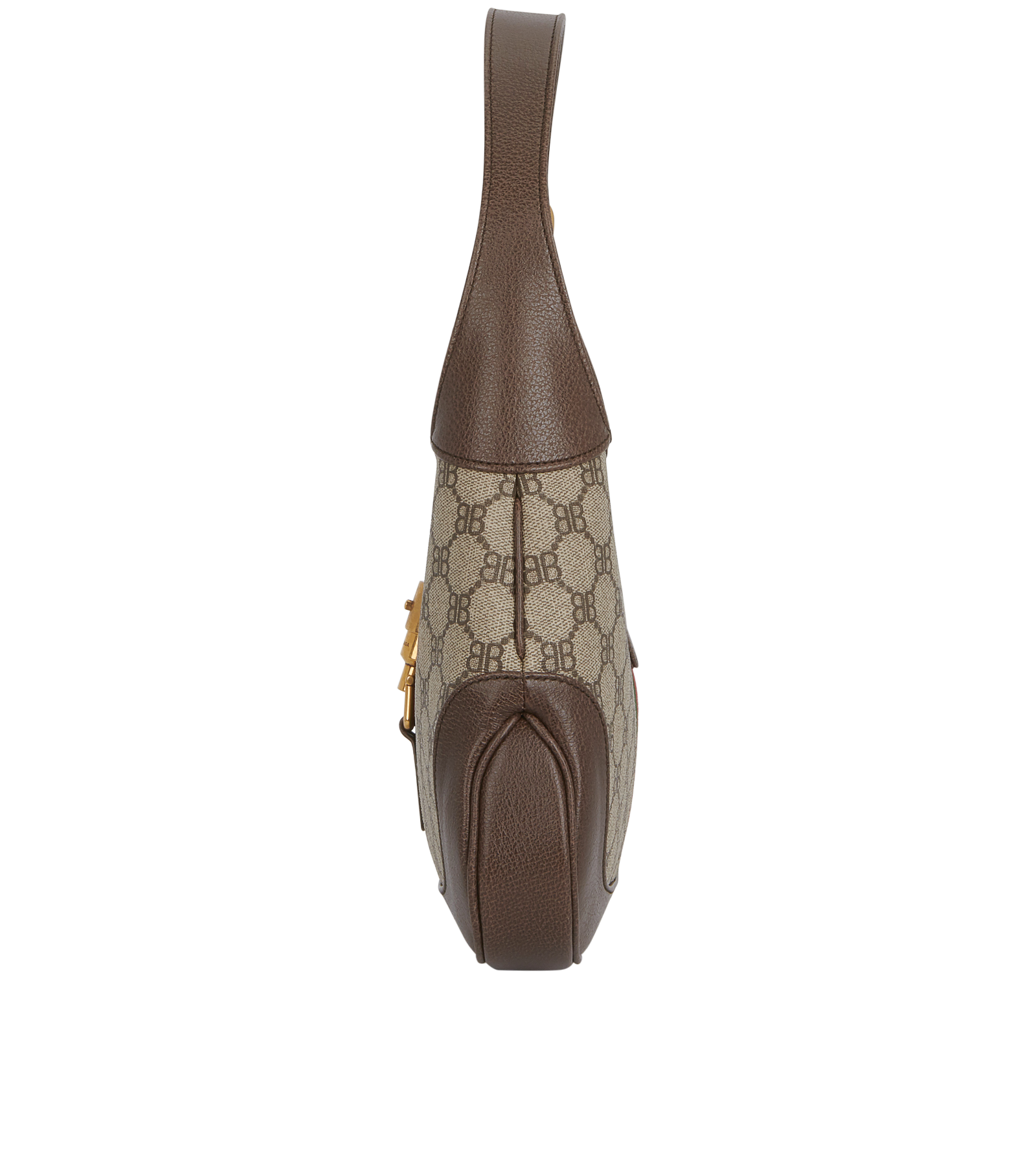 Balenciaga Hacker Project Jackie 1961, &pound;1,100, Handbags, Beige/Brown/Green/Red, Coated Canvas/Leather, Bottom view